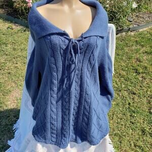 Preston & York Sweater Cape Poncho